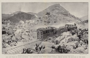 लाडस्मिथ को छोड़ने के लिए अंतिम ट्रेन, बख्तरबंद ट्रेन, जिसने जनरल फ्रेंच ऑफ द बोअर्स चल रही फ्रेंच को चलाया